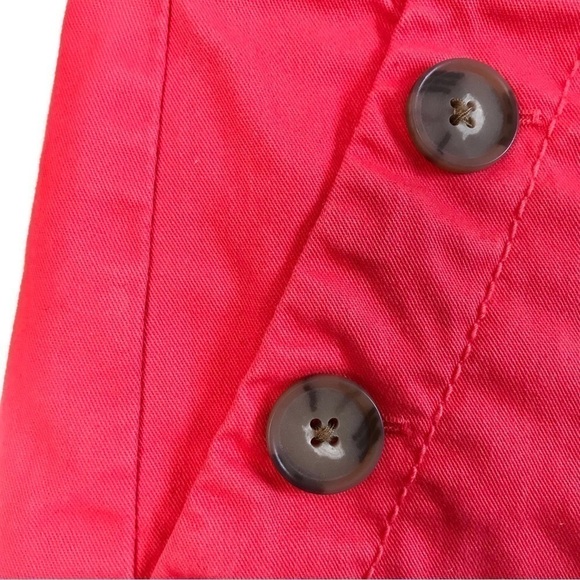 ANN TAYLOR LOFT The Riviera Short Red Orange Size 4 - Picture 10 of 14